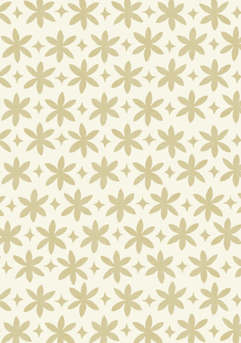 Metolius Naples Yellow Paper Flower Wallpaper Pattern