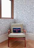 Metolius Chatty Graphite Grey Wallpaper Room