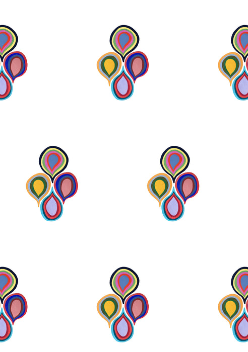 Metolius Concentric Teardrops Wallpaper Pattern