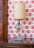Metolius Madder Red Paper Flower Wallpaper Detail