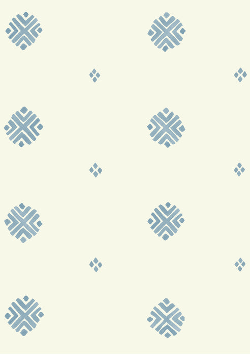 Metolius Pale Azurite Blue Dobby Wallpaper Pattern