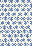 Metolius Ultramarine Blue Paper Flower Wallpaper Pattern