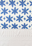 Metolius Ultramarine Blue Paper Flower Wallpaper Scale